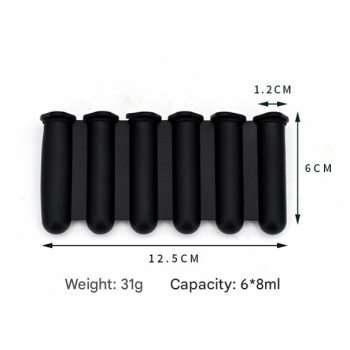 Black Reusable Silicone Ice Stick Mold - 10-Piece Set for Drinks and Bottles (6 x 1.2 cm per Stick)