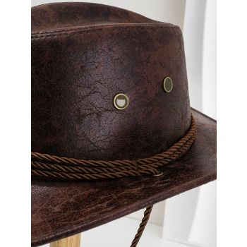 Black Classic Western Cowboy Hat with Wide Brim - Durable and Stylish Design