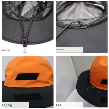 Marine Green Outdoor Waterproof Wide-Brim Rain Hat - Heavy-Duty Rain Protection