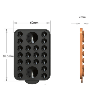 White Magnetic Phone Mount with High-Quality N52 Magnets - Strong, Durable, and Easy to Use