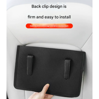 Black Car Backseat Organizer - Compact and Convenient for Car Storage