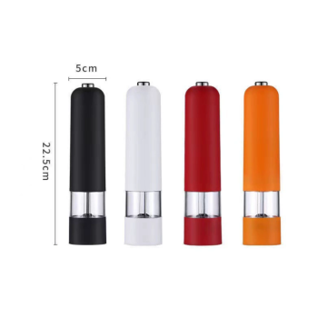 Red Elegant Red Electric Salt and Pepper Grinder - Modern and Compact for Effortless Seasoning