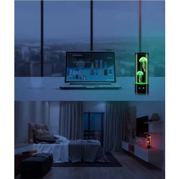 LED Jellyfish Lamp - Creative Night Light for Bedroom and Children's Room