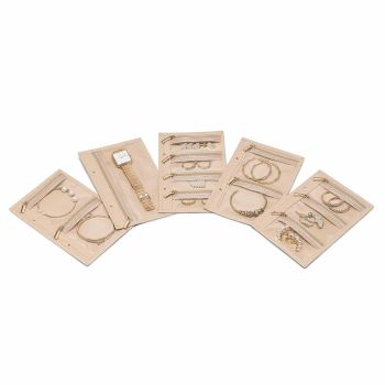 1 Piece Pink Luxury Leather Loose-Leaf Jewelry Organizer - Portable Large-Capacity Storage Book for Earrings and Necklaces(Jewellery is a shooting prop and is not included)