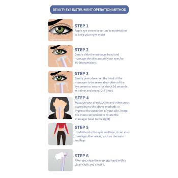Gradient Pink Eye Massager for Dark Circles and Puffiness, Portable EMS Microcurrent Beauty Device for Skin Firming, Wrinkle Reduction, and Eye Care