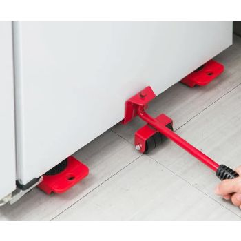 2 Pcs Red Heavy Duty Furniture Moving System, Sliding Dolly Tools for Easy Transport of Appliances, Furniture, and Heavy Objects
