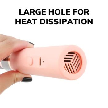 Pink Mini Portable Wireless Dust Vacuum Cleaner, Powerful and Long-Lasting Handheld Vacuum for Makeup Tables, Powder, and Dust