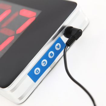 Elegant 10-Inch LED Digital Wall Clock with Perpetual Calendar & Temperature Display 