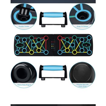 Multifunctional Push-Up Board - 9-in-1 Foldable Push-Up System for Strength Training