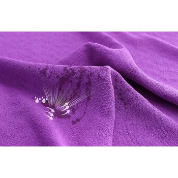 Orange color Plum Blossom Yoga Towel Mat - Absorbent, Thick, Non-Slip, Portable Fitness Blanket for Home Use 183*63CM