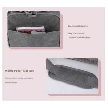 Black Portable Pet Travel Carrier Bag - Foldable, Durable, and Comfortable for Small Dogs & Cats 40cmx25cmx25CM