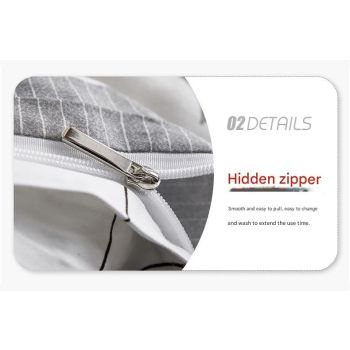 Geometric Print Duvet Cover - 3 Piece Grey Ombre Bedding Set Quilt cover 230X265cm-Pillowcase 51X92cm