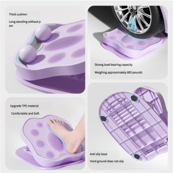 Blue Leg and Calf Stretching Board - Adjustable Yoga and Fitness Stretching Tool for Women