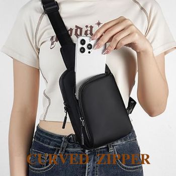 Teal Trendy Waterproof Sling Bag - Lightweight Crossbody Chest Pack, Adjustable Strap
