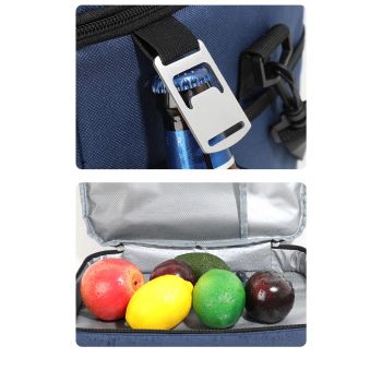 Navy Blue 23L Extra Large Insulated Cooler Bag with Double Layers - Perfect for Camping, Picnics, and Outdoor Adventures