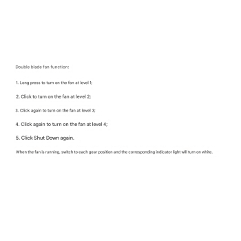 Black Dual-Blade Portable Neck Fan - Rechargeable USB Fan with Carabiner