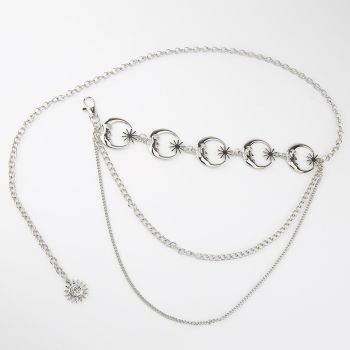 2 PCS (Style 3)Statement Body Chain Belt - Women's Sun Flower Waist Jewelry