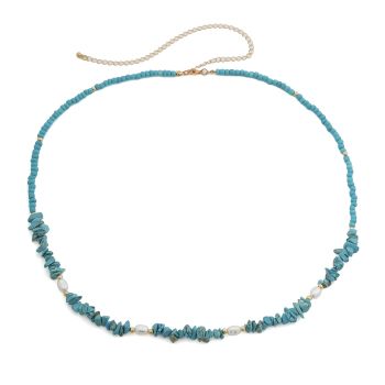Blue 3-Piece Layered Waist Chain Set - Bohemian Style Body Accessories