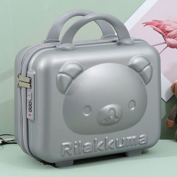 Bear Makeup Box-Silver Gray (with a password lock)