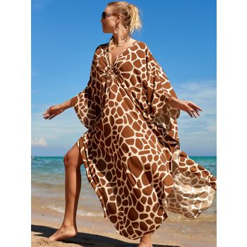 Style 1 Loose Fit Caftan Dress - Resort Style Beach Coverup for Women