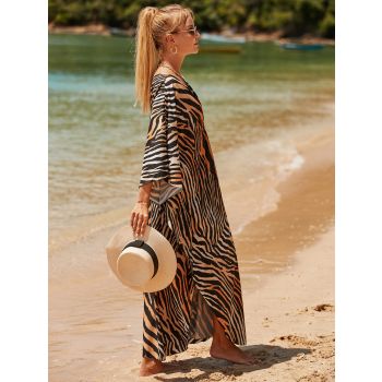 Style 2 Loose Fit Caftan Dress - Resort Style Beach Coverup for Women