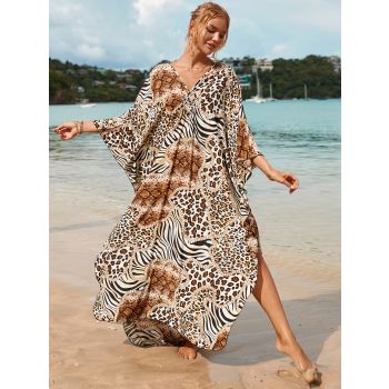 Style 5 Loose Fit Caftan Dress - Resort Style Beach Coverup for Women