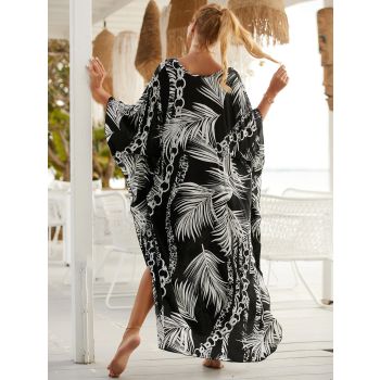 Style 6 Loose Fit Caftan Dress - Resort Style Beach Coverup for Women
