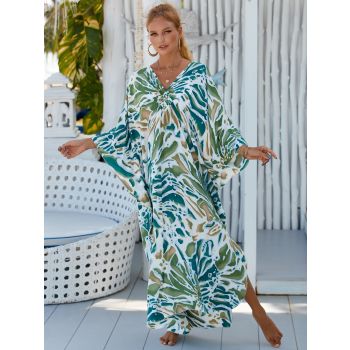 Style 10 Loose Fit Caftan Dress - Resort Style Beach Coverup for Women