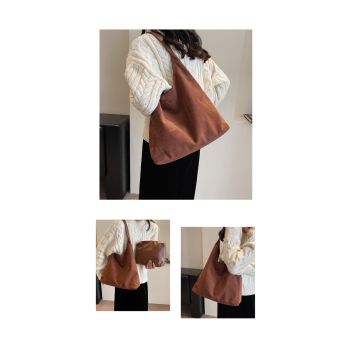 Brown Women's Vintage Bucket Bag - Fashionable Shoulder Bag