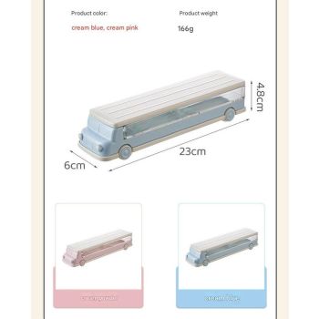 Car Shaped Pencil Cases - Set of 2, Double Layer Design