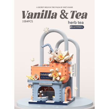 (Milk Tea Shop) Enchanting Streetscape Blocks - Creative Building Blocks Set
