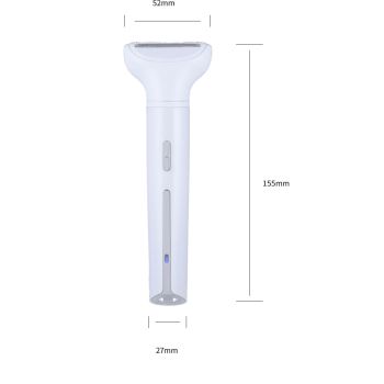 White 5-in-1 Electric Shaver for Women - Versatile Hair Remover for Face & Body