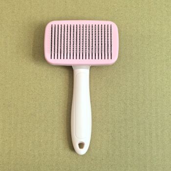 Pink 8-Piece Pet Grooming Tool Set - Brushes, Nail Clippers & More
