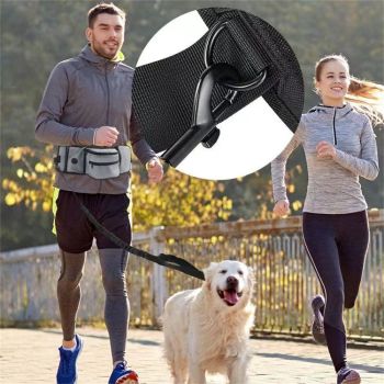 Multi-Function Dog Training Belt Bag with Water Bottle Holder - Grey