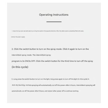 White Mini USB Micro Landscape Humidifier - 260ml Cool Mist Maker with LED Light