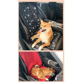 4 Pcs Pink Waterproof Pet Car Seat Cover - Scratch-Resistant Oxford Cloth  for Dogs and Cats (106 x 49 cm)