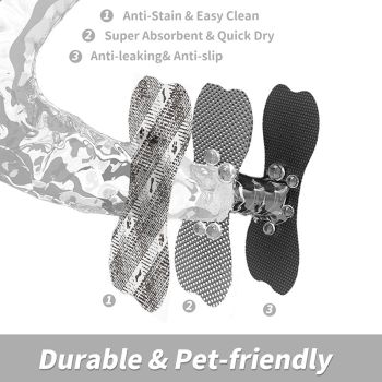 Green And White Pet Feeding Mat 35x50cm - Anti-Slip, Durable Diatom Mud Mat for Dogs and Cats, Easy to Clean