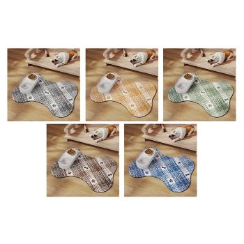 Blue And White Pet Feeding Mat 45x60cm - Anti-Slip, Durable Diatom Mud Mat for Dogs and Cats, Easy to Clean