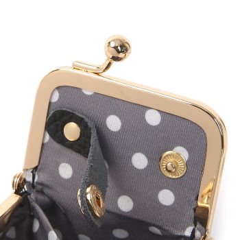 Black Mini Jewelry Pouch - Compact PU Leather Coin Purse for Earrings, Rings, and Necklaces, 6.5x5x3.5cm