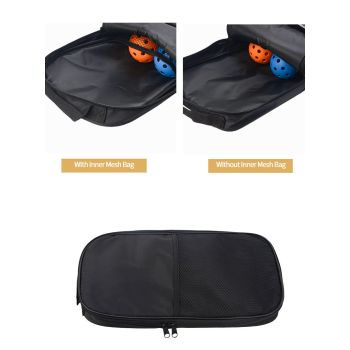 Red Fiberglass Pickleball Paddle Set - 2 Minimalist Paddles, 4 Balls, and Carry Bag for Outdoor Play