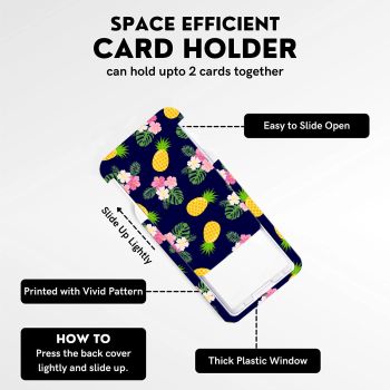 2 Pcs Yellow and Blue Sunflower Patterns Retractable Badge Reel & ID Card Holder Set with Lanyard - Durable ABS Plastic