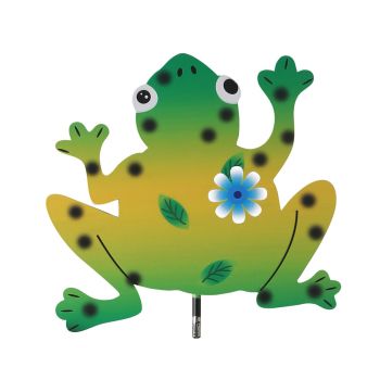 Green Frog Pattern Charming Metal Garden Stakes | Welcome Yard & Lawn Decor