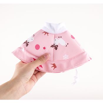 2 Pcs Size L Beige Comfortable Pet Recovery Collar | Waterproof Anti-Lick Collar for Cats & Dogs