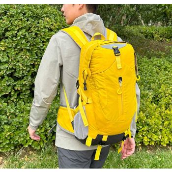 Grey Lightweight 30L Hiking Backpack - Water-Resistant Outdoor Daypack for Trekking & Travel