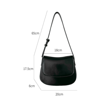 Brown Women's Vintage Flap Shoulder Bag Solid Color Summer Fashion Large Capacity Tote Minimalist Underarm Commuter Bag