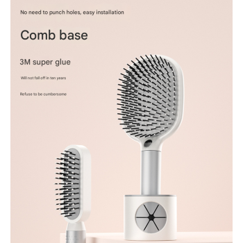 Red 3-piece Set Women's Air Cushion Comb for Long Hair Anti-Static Detangling Massage Scalp Comb Portable Fluffy Styling Brush