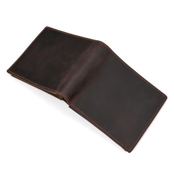 Brown Men's Vintage Wallet Multi-Card Slots Large Capacity Coin Purse Casual Clutch Bag for Everyday Use