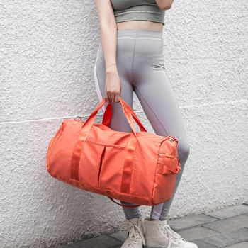 Grey Dry Wet Separation Gym Bag - Women's Large Capacity - Training & Travel