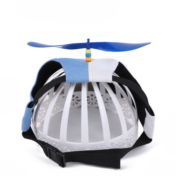 M Orange Pet Baseball Cap with Spinning Propeller - Colorful Fun Design - See Details for Sizing