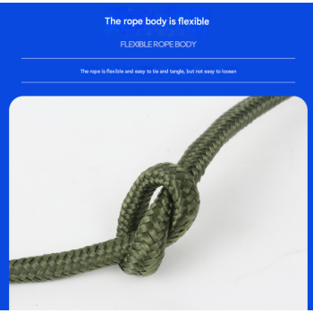 Green With Wire Core Heavy Duty Adjustable Clothesline Set (4 Pack) - 10m Steel Wire Core Nylon Rope with Hooks for Outdoor & Camping